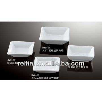 Porcelain square dish,rectangular dish for hotel